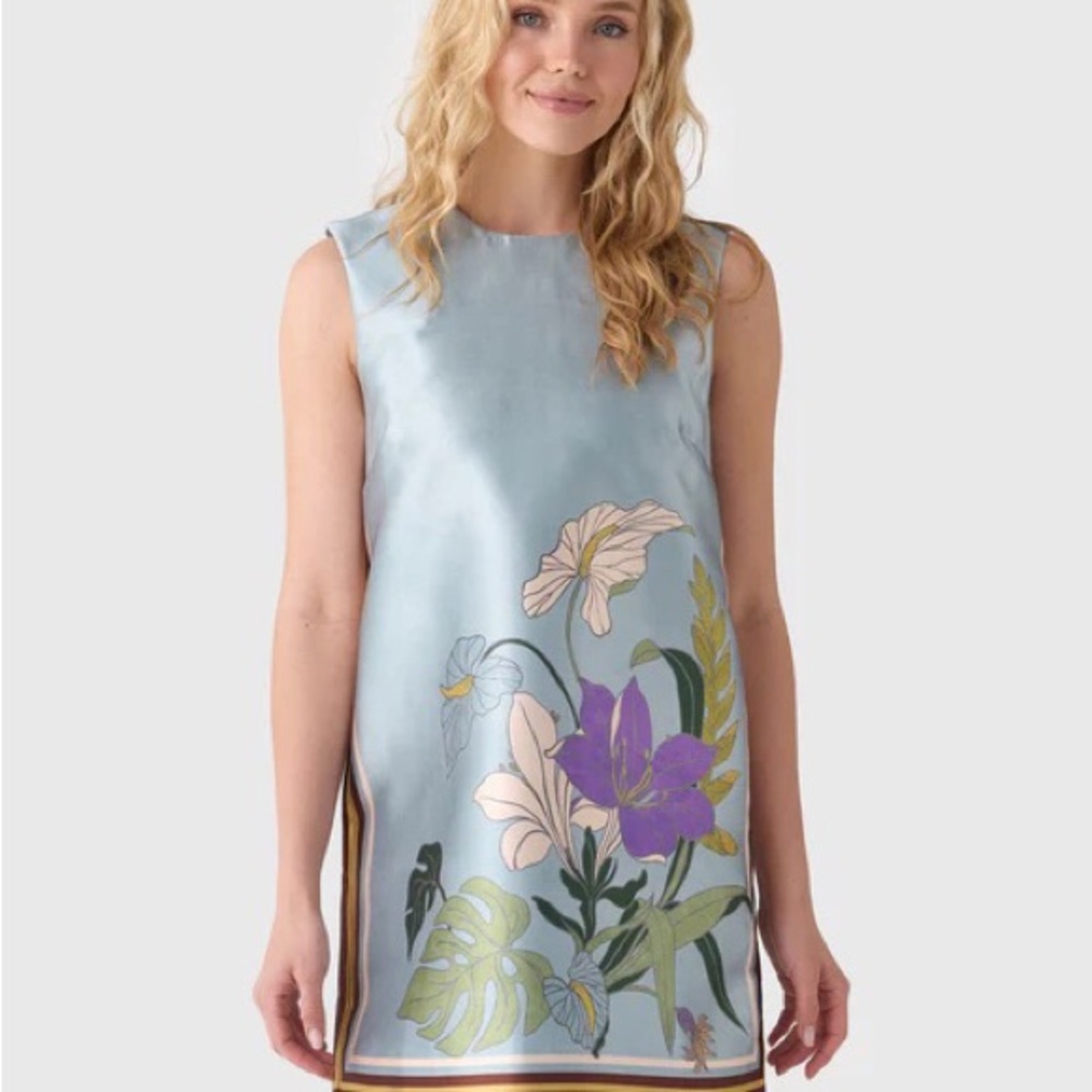 Alemais Alfie Light Blue Floral Mini Dress